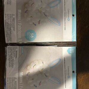 Celebrate It Balloon Kit with White, Blue, and Pink